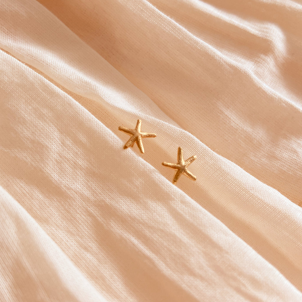 Gold starfish stud earrings buy australia