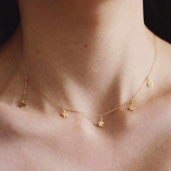 Boho necklace shop gold