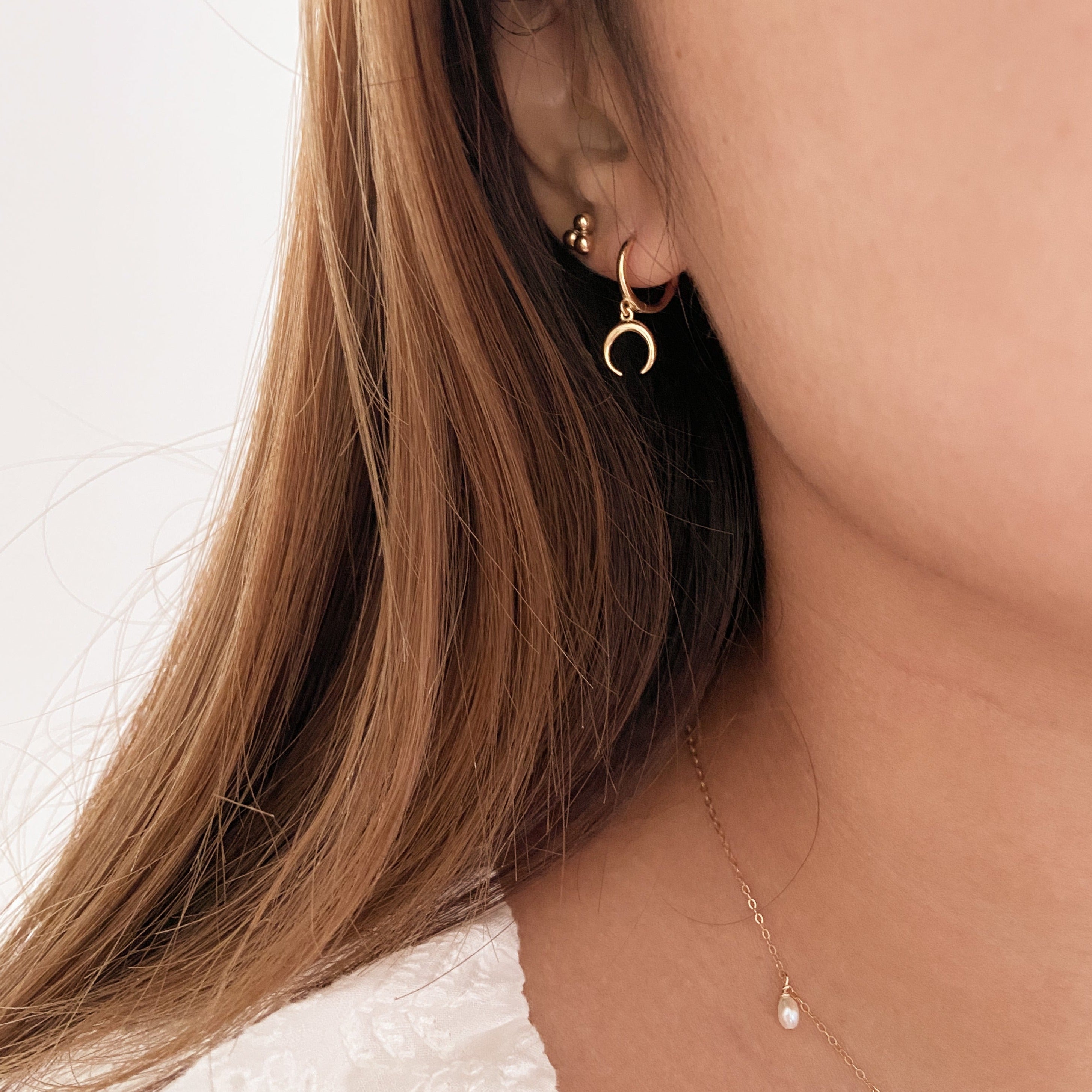 Buy Moon and Star Studs Earrings Online Luna Tales Luna Tales