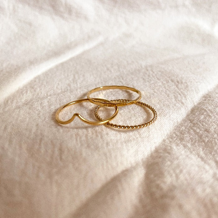 Eternity Gold Ring geometric texture stacking ring buy online australia boho lifestyle jewellery