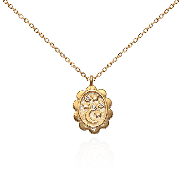 Stargazer Necklace gold sun star pendant chain buy online australia boho dainty jewellery