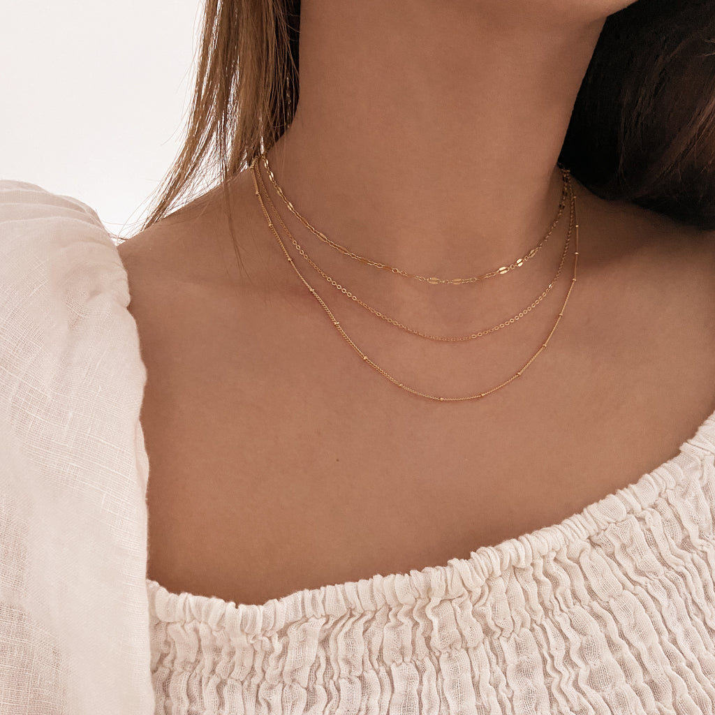 gold double chain necklace australia buy online