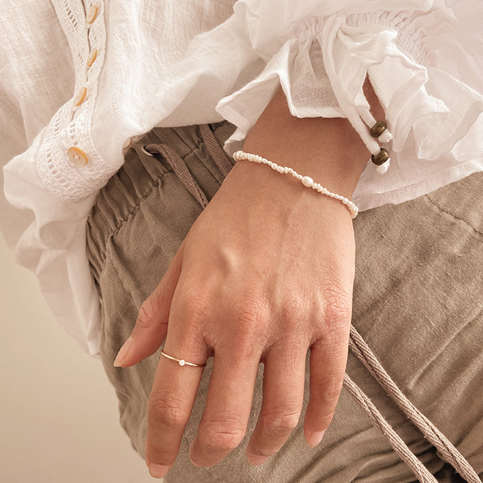freshwater pearl bracelet wrap dainty jewellery on hand