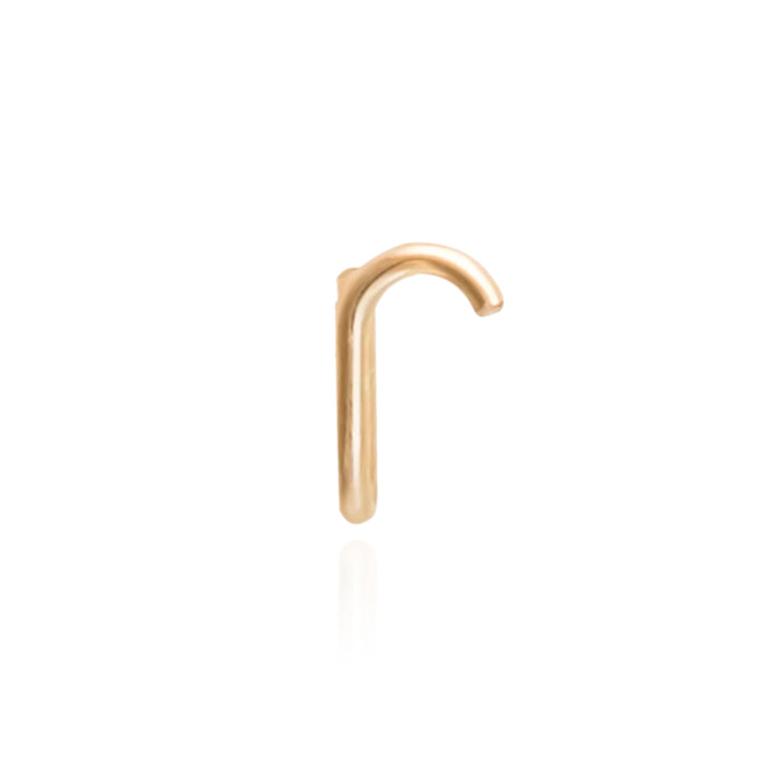 The letter "r" personalised stud for a personalised gift gold stud 14k gold filled